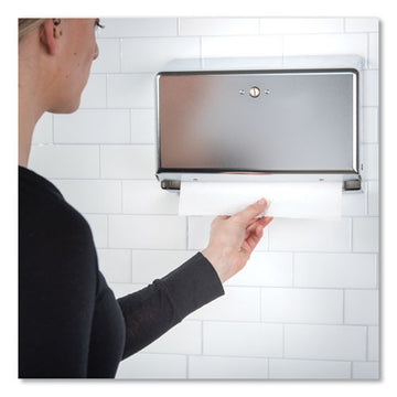 San Jamar® Mini C-fold-multifold Towel Dispenser, 11.13 X 3.88 X 7.88, Chrome freeshipping - TVN Wholesale